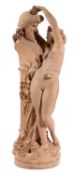 A FRENCH TERRACOTTA GROUP 'ALLEGORY OF THE VINE'