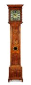 A WALNUT AND MARQUETRY LONGCASE CLOCK