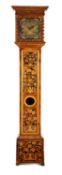 A WALNUT AND MARQUETRY MONTH-GOING LONGCASE CLOCK