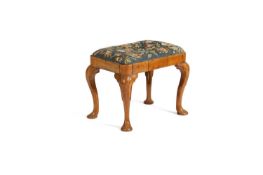 A GEORGE II WALNUT STOOL