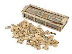 A NAPOLEONIC BONE PRISONER OF WAR GAMES BOX