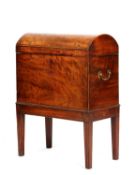 A GEORGE III MAHOGANY CELLARET