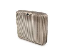 A late-19th/early-20th century Austrian silver folding cigarette case,
