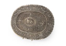 A continental silver sideboard dish,