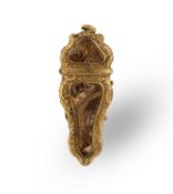 λ An agate-mounted gilt-metal etui,
