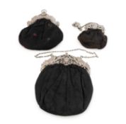 A late-19th/early 20th century German silver-mounted purse,
