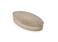 A George III silver double snuff box,
