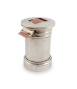 An Edwardian novelty silver pillar box stamp dispenser,