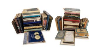 A large collection of reference books on silver,