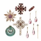 A COLLECTION OF JEWELLERY, EARLY 19TH CENTURY AND LATER