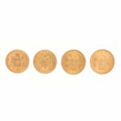 A COLLECTION OF FOUR CONTINENTAL GOLD COINS