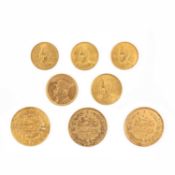 A COLLECTION OF GOLD COINS