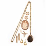 A COLLECTION OF GOLD JEWELLERY