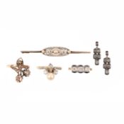 A SELECTION OF GEM-SET JEWELLERY EARLY 20TH CENTURY AND LATER
