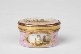 AN ENGLISH ENAMEL NUTMEG GRATER