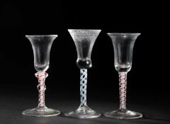 TWO COLOUR TWIST WINE GLASSES