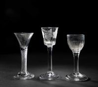 TWO DRAM OR SMALL WINE GLASSES