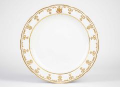 A RUSSIAN IMPERIAL PORCELAIN FACTORY CHARGER