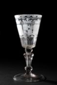 A DUTCH GLASS GOBLET