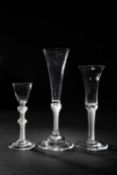 THREE DRINKING GLASSES