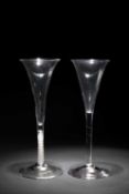 TWO TOASTING GLASSES