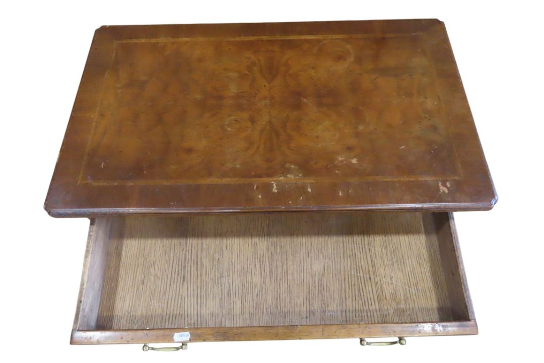 Successful R Production A reproduction Georgian style walnut veneered low boy fitted with five ...
