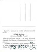 Futurismus PERUZZI, Osvaldo UNTERSCHRIFT auf AK 1989 I-II