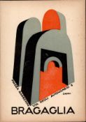 Futurismus BRAGAGLIA, Anton Giulio Reklame-AK sign. Depero, Fortunato I-II (leicht fleckig)
