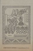 Futurismus DEPERO, Fortunato Ausstellung in der Casa d Arte Bragaglia mit Eintritts-Abreißstreifen
