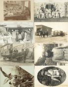 Fotographie SCHNAPPSCHÜSSE Sammlung mit circa 150 Fotokarten u.a. BADEMODEN, EROTIK, BERUFE,