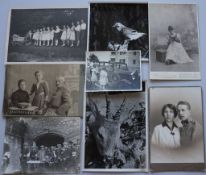 Fotographie Sehr große Kiste voll mit tausenden Fotos dabei Militär, Jagd, CDV, Foto-AK, Fotoalben