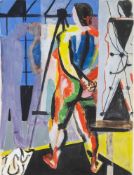 Karl Kluth (Halle/Saale 1898 - Hamburg 1972). Im Atelier.
