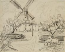 Erich Heckel (Döbeln 1883 - Radolfzell/Bodensee 1970). Die Westerholzmühle.