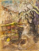 Elfriede Lohse-Wächtler (Dresden 1899 - Pirna-Sonnenstein 1940). Markt in Hamburg.