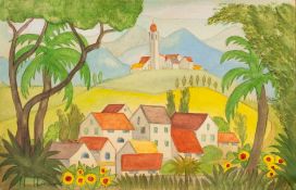 Hermann Hesse (Calw 1877 - Montagnola 1962). Dorf im Tessin.