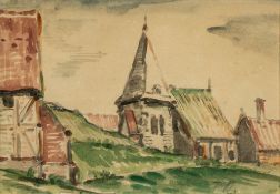 Franz Radziwill (Strohausen 1895 - Wilhelmshaven 1983). Kirche.