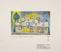 Friedensreich Hundertwasser (Wien 1928 - vor Australien 2000). Bärnbacher Andacht - Im Schnee.