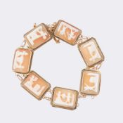 Kamee Armband 'Amoretten'.
