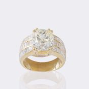 Hochkarätiger Solitär Diamant Ring.