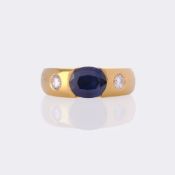 Juwelier Wempe. Saphir Brillant Bandring.