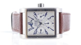 Oris Rectangular Moonphase Automatic Ref 7528