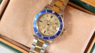 Rolex Submariner 'Serti Dial' Ref 16613 with Box and Papers 1994