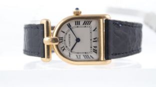 Rare Cartier Cloche Calandre 18ct yellow gold Ref 8108 Circa 1980s