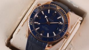 Omega Seamaster Planet Ocean 18ct rose gold Ref 215.63.44.21.03.001 with Box and Papers 2016