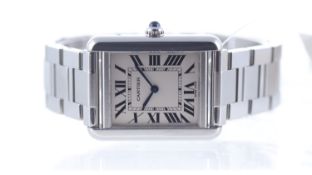 Cartier Tank Solo Quartz Ref 3710 with Box and Papers 2012