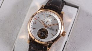Rare Jaeger Le Coultre 1000 Master Tourbillon 18ct rose gold Ref Q1652420 with Box and Papers 2007