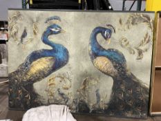 8'x10' Peacock Display Wall with Supports