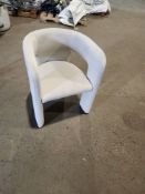 White Velvet Chair