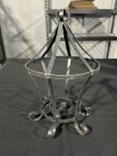 Black Metal Yard Candle Holders