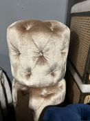 Metallic Mirage Footstool